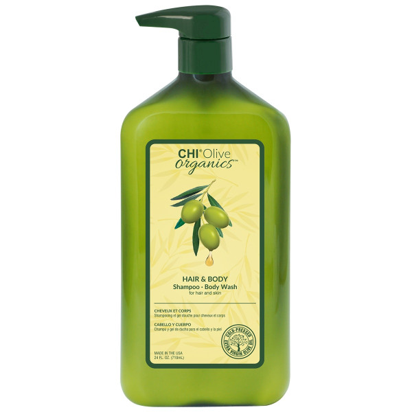 CHI OLIVE ORGANIC šampūns un ķermeņa mazgāšanas līdzeklis 340 ml