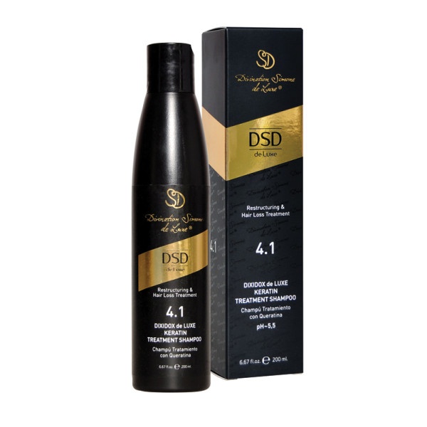 DSD Deluxe Dixidox de Luxe Keratin Treatment Shampoo DSD 4.1 atjaunojošs šampūns ar keratīnu, 200 ml