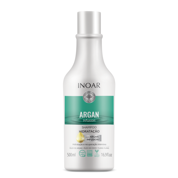 INOAR Argan Infusion Hydrating Shampoo - matu mitrinošs šampūns, 500 ml