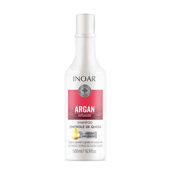 INOAR Argan Infusion Loss Control Shampoo - šampūns matu izkrišanas novēršanai, 500 ml