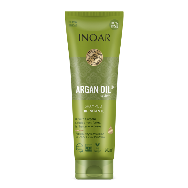 INOAR Argan Oil Shampoo intensīvi mitrinošs šampūns ar argana eļļu, 240 ml