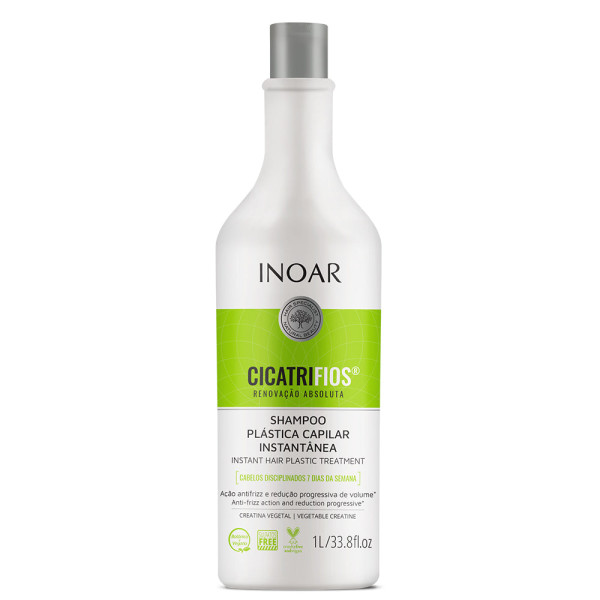 INOAR CicatriFios Shampoo - matu struktūru atjaunojošs šampūns, 1000 ml