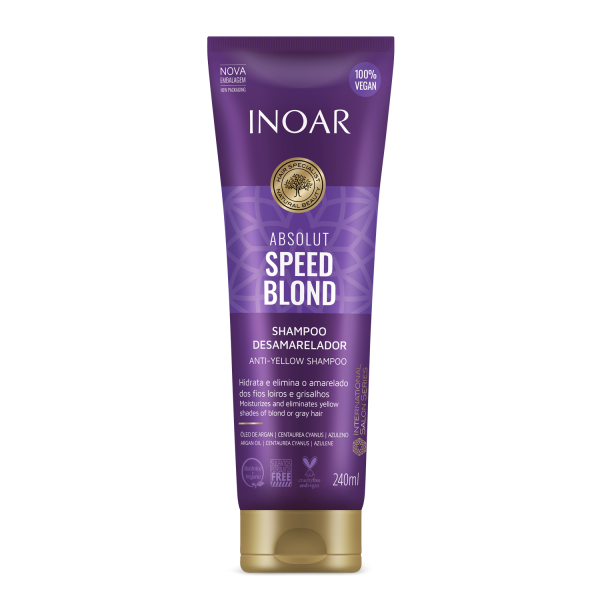 INOAR Speed Blond Shampoo - šampūns blondiem matiem, 240 ml