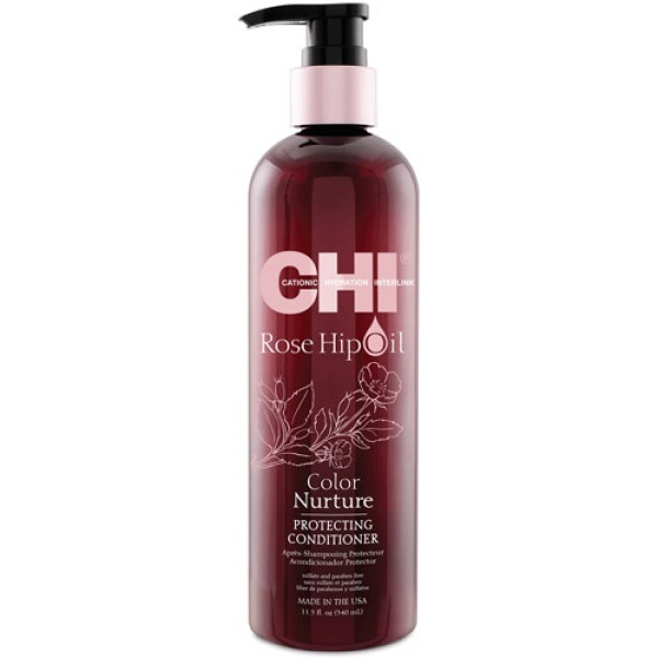 CHI Rose Hip Oil kondicionieris krāsotiem matiem ar rožu gūžas eļļu, 739 ml