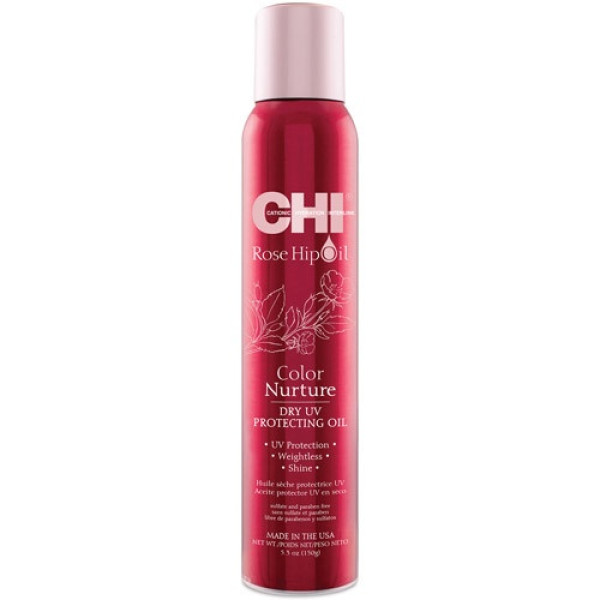 CHI Rose Hip Oil sausais izsmidzināms rožu gurnu eļļa matu aizsardzībai un spīdumam, 150 g