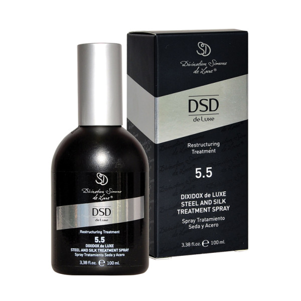 DSD Deluxe Dixidox de Luxe Steel And Silk Treatment Spray DSD 5.5 intensīvi atjaunojošs aerosols ar zīdu, 100 ml