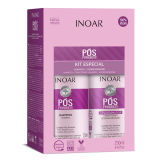 INOAR Pos Progress Duo Kit - komplekts pēc keratīna iztaisnošanas procedūrām, 2x250 ml