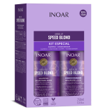 INOAR Speed Blond Duo Kit - instrumentu komplekts blondiem matiem, 2x250 ml