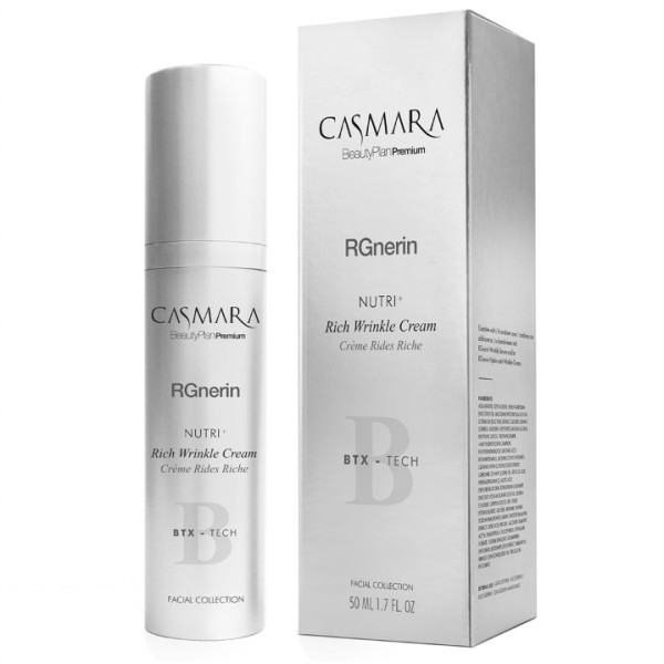 Casmara Rgnerin Nutri+ Rich Wrinkle Cream atjaunojošs, barojošs sejas krēms pret grumbām, 50 ml