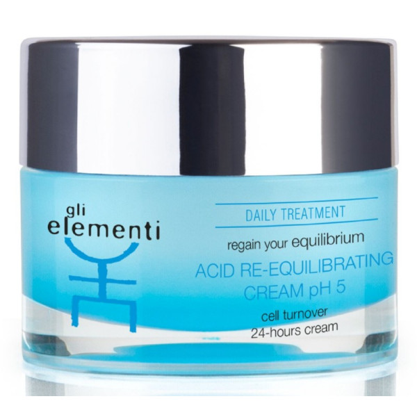 Gli Elementi Acid Re-Equilibrating Cream pH 5 atjaunojošs sejas ādas krēms, 50 ml