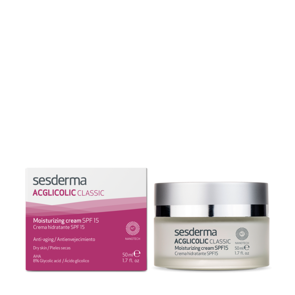 Sesderma Acglycolic Classic mitrinošs krēms SPF 15, 50 ml