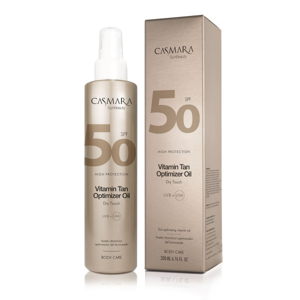 Casmara Vitamin Tan Optimizer SPF 50 sausa ķermeņa eļļa, 200 ml