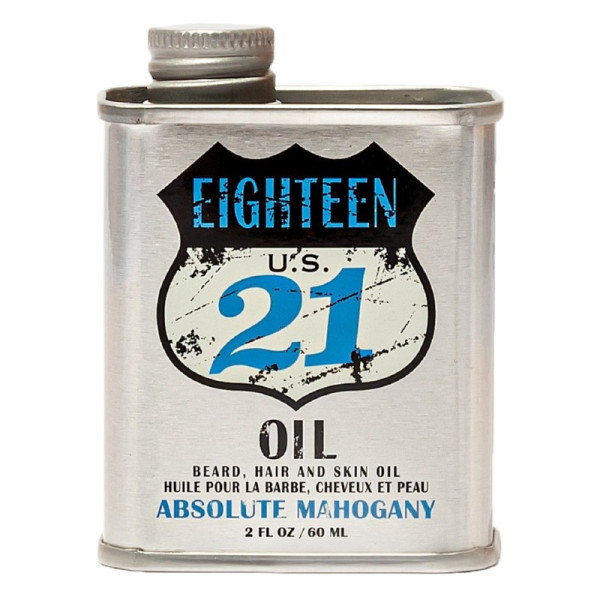 18.21 Man Made Oil Absolute Mahogany eļļa bārdai, matiem un ādai, 60 ml