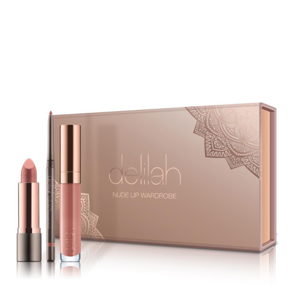 delilah NUDE LIP WARDROBE dekoratīvās kosmētikas komplekts lūpām