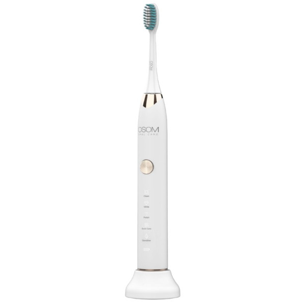 OSOM Oral Care Sonic Toothbrush White atkārtoti uzlādējama, elektriskā zobu birste, balta krāsa, IPX7