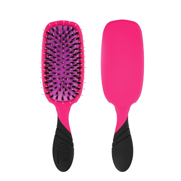 WETBRUSH PRO SHINE ENHANCER matu birste ar kuiļa sariem, rozā