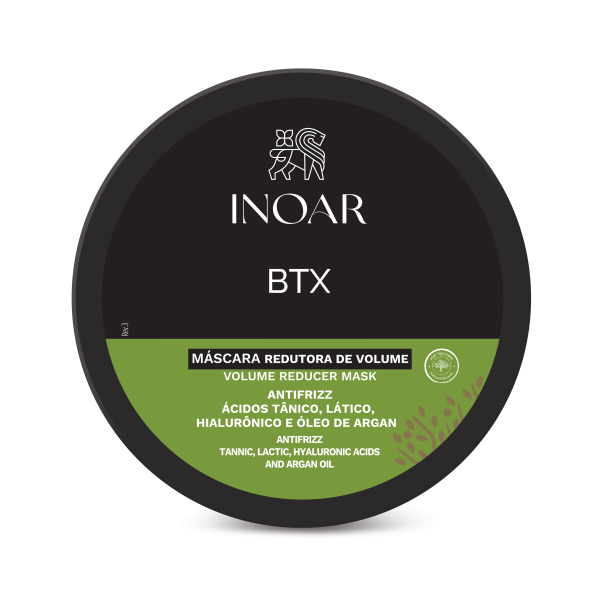 INOAR BTX Anti-frizz Mask - intensyviai plaukus glotninanti kaukė 200 g