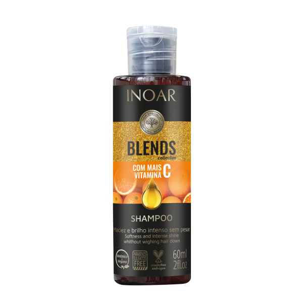 INOAR Blends šampūns ar C vitamīnu, 60 ml, TRAVEL SIZE