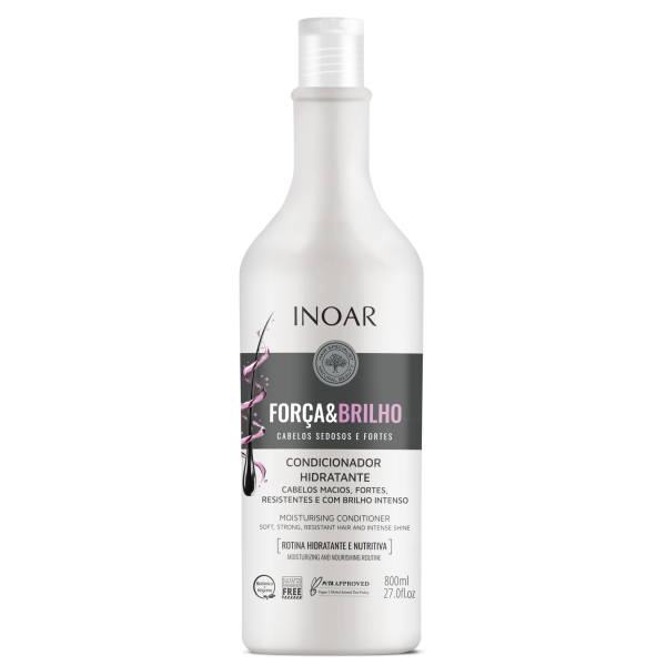 INOAR Força & Brilho Conditioner mitrinošs kondicionieris, 800 ml