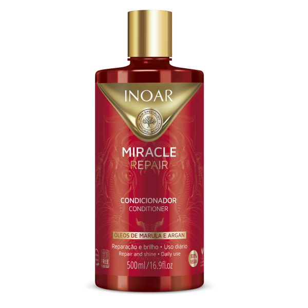 INOAR Miracle Repair Conditioner spīdumu atjaunojošs kondicionieris, 500 ml