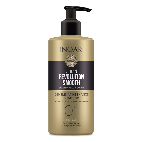 INOAR Vegan Revolution Smooth Gentle Maintenance Shampoo, Step 1 apkopes šampūns, 350 ml