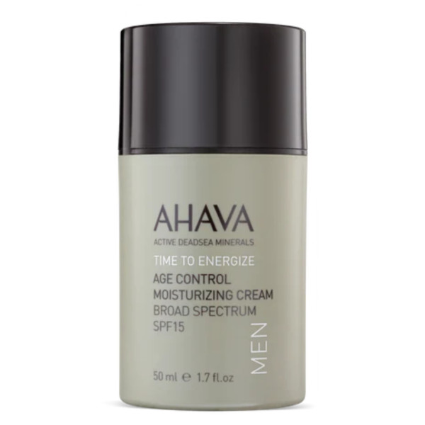 AHAVA Men's Age Control Moisturizing Cream Plaša spektra SPF15 mitrinošs sejas krēms vīriešiem, 50 ml