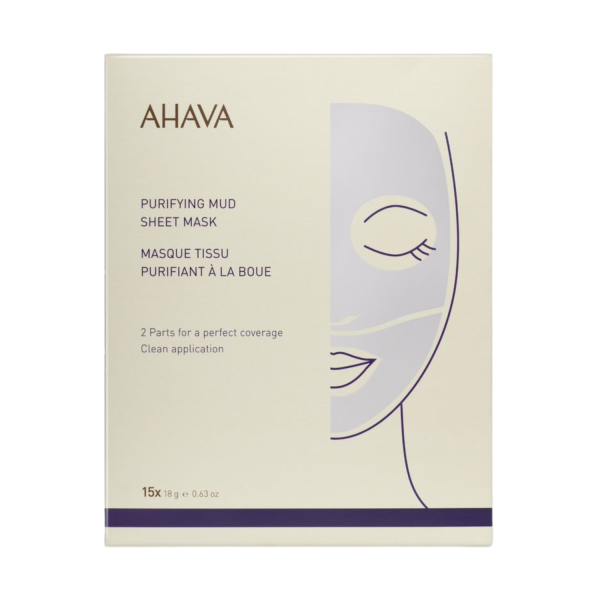 AHAVA Purifying Mud Sheet Mask, 1 gab.