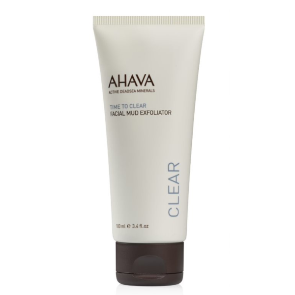 AHAVA Time To Clear Facial Mud Exfoliator dubļu pīlings sejai, 100 ml