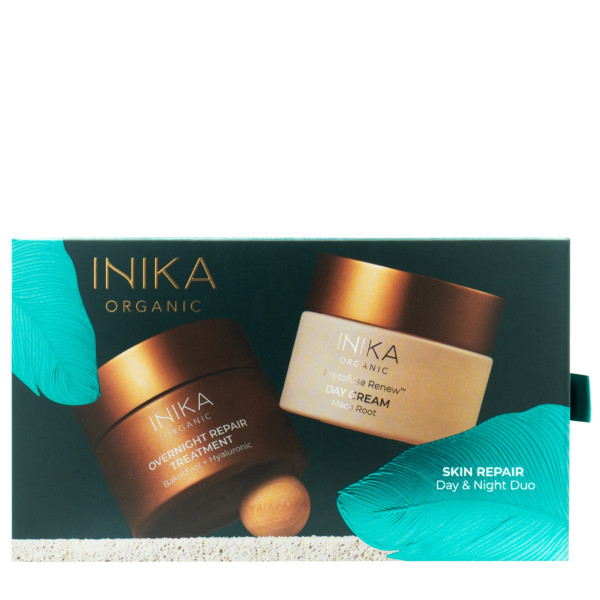 INIKA Organic Skin Repair Day & Night Duo dāvanu komplekts