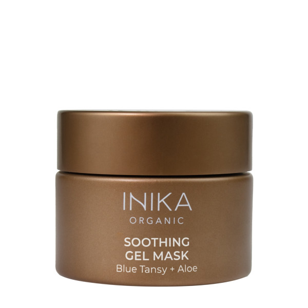 INIKA Organic Soothing Gel Mask nomierinoša gēla sejas maska, 50 ml