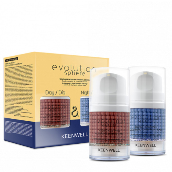 Keenwell Evolution Sphere atjaunojošs sejas ādas kopšanas komplekts (mitrinošs atjaunojošs sejas krēms, 50 ml + mitrinošs nakts sejas krēms, 50 ml)