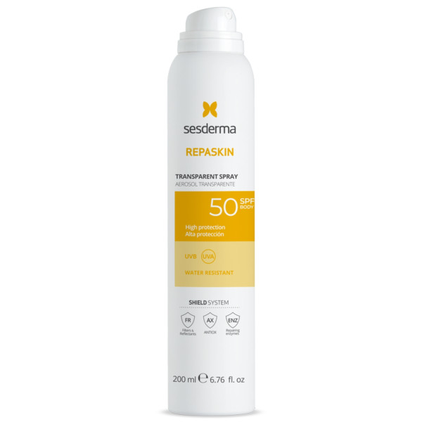 Sesderma Repaskin aizsargājošs saules aerosols ķermenim ar SPF 50, 200 ml