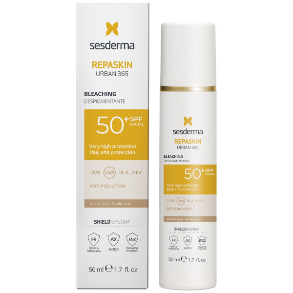 Sesderma Repaskin Urban 365 pretpigmentācijas sauļošanās sejai SPF 50+, 50 ml