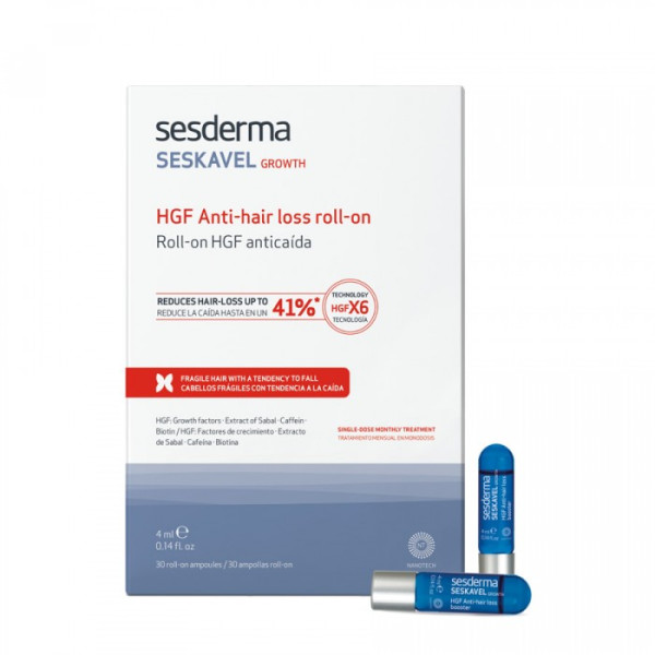 Sesderma Seskavel HGF lodīšu ampulas pret matu izkrišanu, 30x4 ml