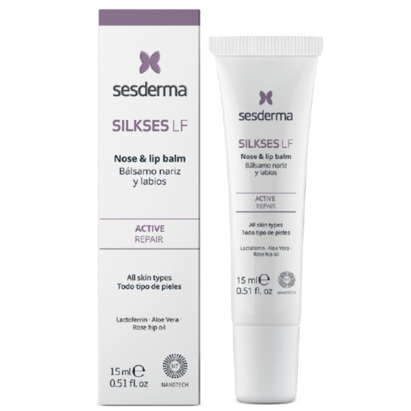 Sesderma Silkses lf Nose & Lip Balm deguna un lūpu balzams, 15 ml