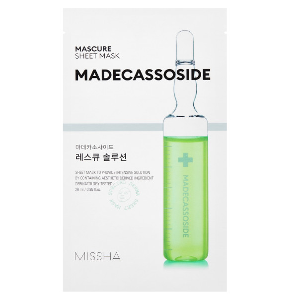 Missha Mascure Sheet Mask [Madecassoside] lokšņu maska, 28 ml