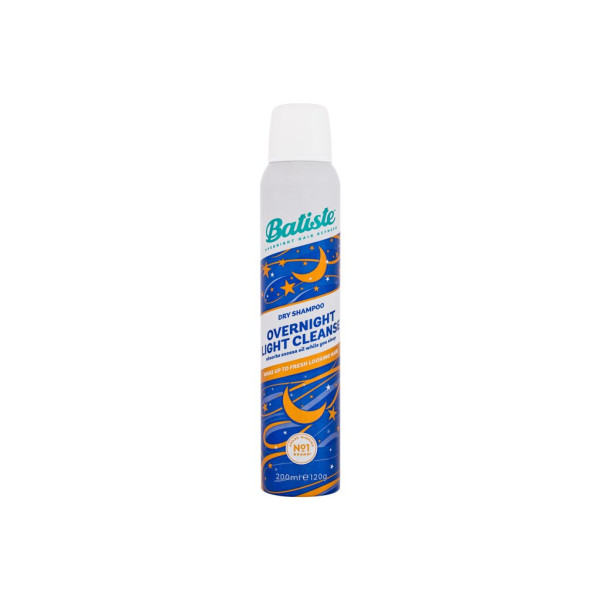 Batiste Overnight Light Cleanse Dry Shampoo sausais šampūns, 200 ml