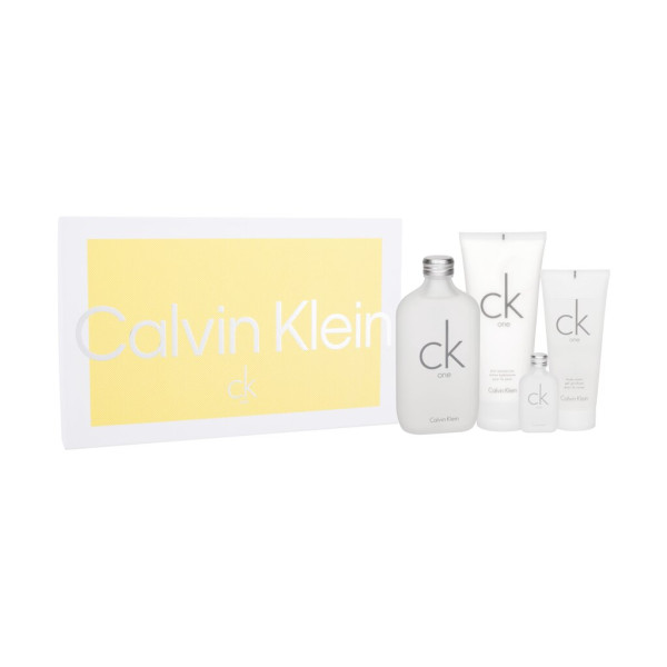 Calvin Klein CK One Eau de Toilette komplekts unisex (Edt 200ml + Body lotion 200 ml + Shower gel 100 ml + Edt 15 ml)