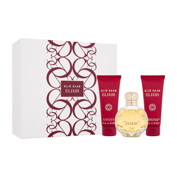 Elie Saab Elixir Eau de Parfum komplekts sievietēm (Edp 100 ml + Body Lotion 75 ml + Shower Gel 75 ml)