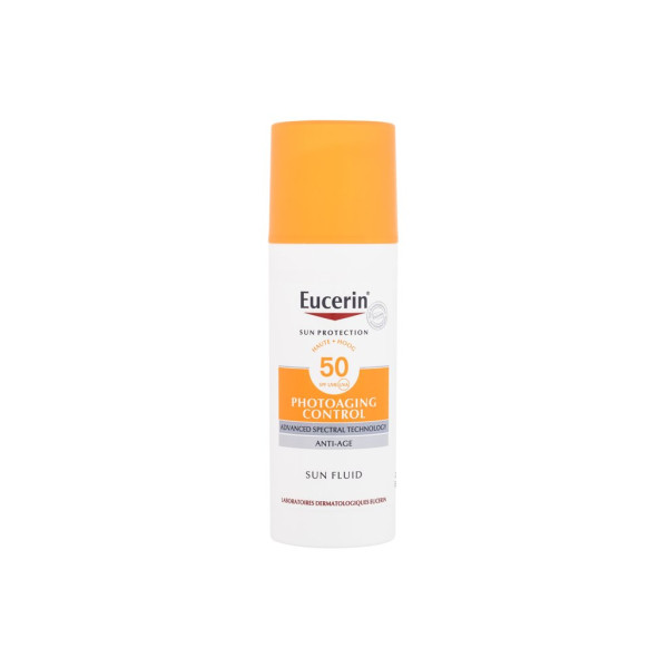 Eucerin Sun Protection Photoaging Control Sun Fluid SPF 50+ aizsargājošs sejas šķidrums pret sauli un fotonovecošanos, 50 ml