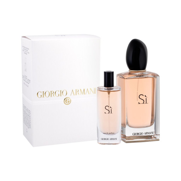 Giorgio Armani Si parfimērijas ūdens komplekts sievietēm (Edp 100 ml + Edp 15 ml)