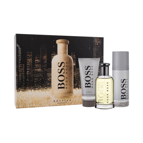 HUGO BOSS Boss Bottled Eau de Toilette komplekts vīriešiem (Edt 100 ml + Shower Gel 100 ml + Deodorant 150 ml)