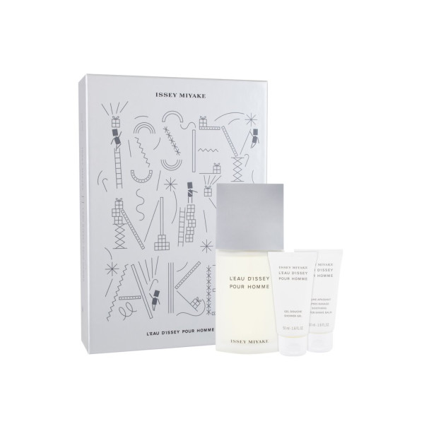 Issey Miyake L'Eau D'Issey Pour Homme komplekts vīriešiem (EDT, 125 ml + dušas želeja, 50 ml + balzams pēc skūšanās, 50 ml)