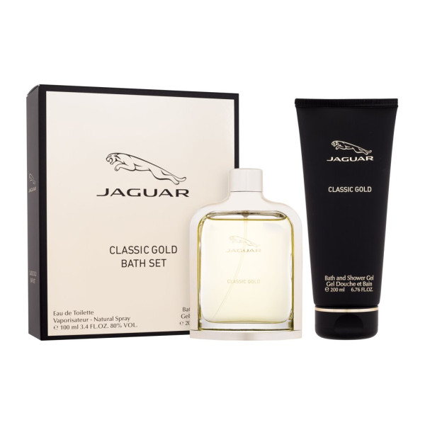 Jaguar Classic Gold Eau de Toilette komplekts vīriešiem (Edt 100 ml + Shower Gel 200 ml)