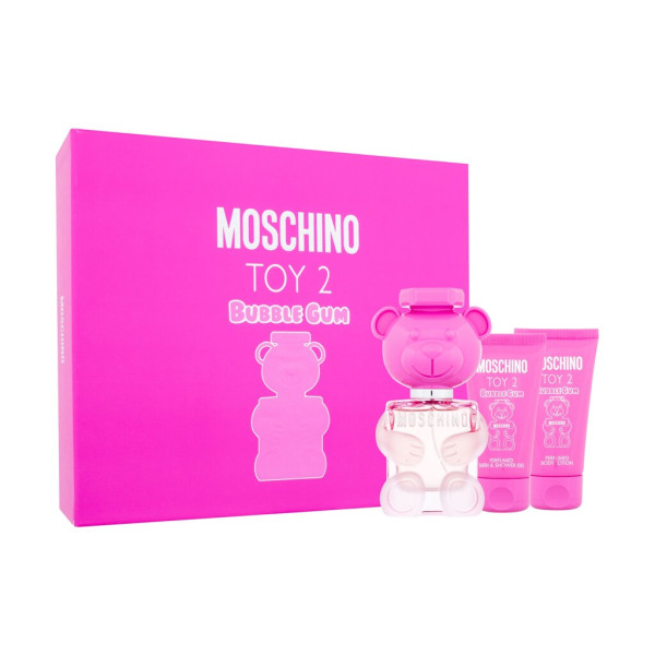 Moschino Toy 2 Bubble Gum komplekts sievietēm (EDT, 50 ml + ķermeņa losjons, 50 ml + dušas želeja, 50 ml)