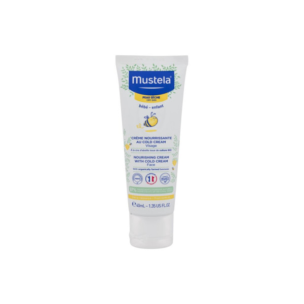 Mustela Bébé Nourishing Cream With Cold Cream krēms bērniem, 40 ml