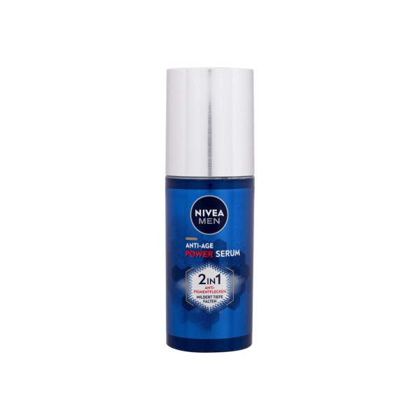 Nivea Men Power Anti-Age Serum 2in1 pretnovecošanās serums pret grumbām un pigmenta plankumiem, 30 ml