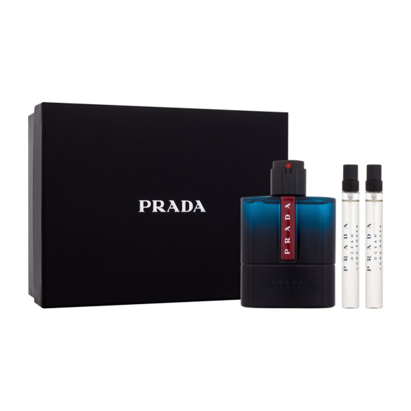 Prada Luna Rossa Ocean Eau de Toilette komplekts vīriešiem (Edt 100 ml + Edt 2 x 10 ml)