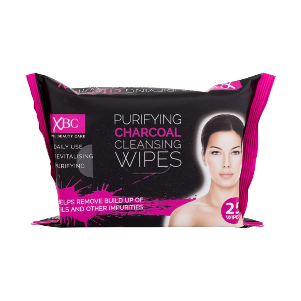 XBC Purifying Charcoal Cleansing Wipes Tīrīšanas salvetes, 25 gab.