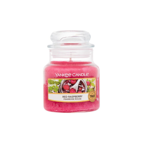 Yankee Candle Sarkanā aveņu aromātiskā svece, 104 g